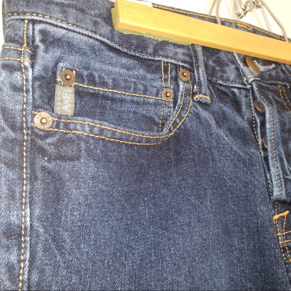 Abercrombie & Fitch Dark Washed Straight Leg Jeans - Picture 2 of 7